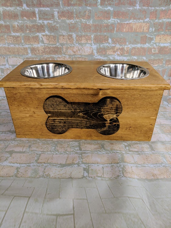 Medium/ Large - Barnwood Dog Bowls